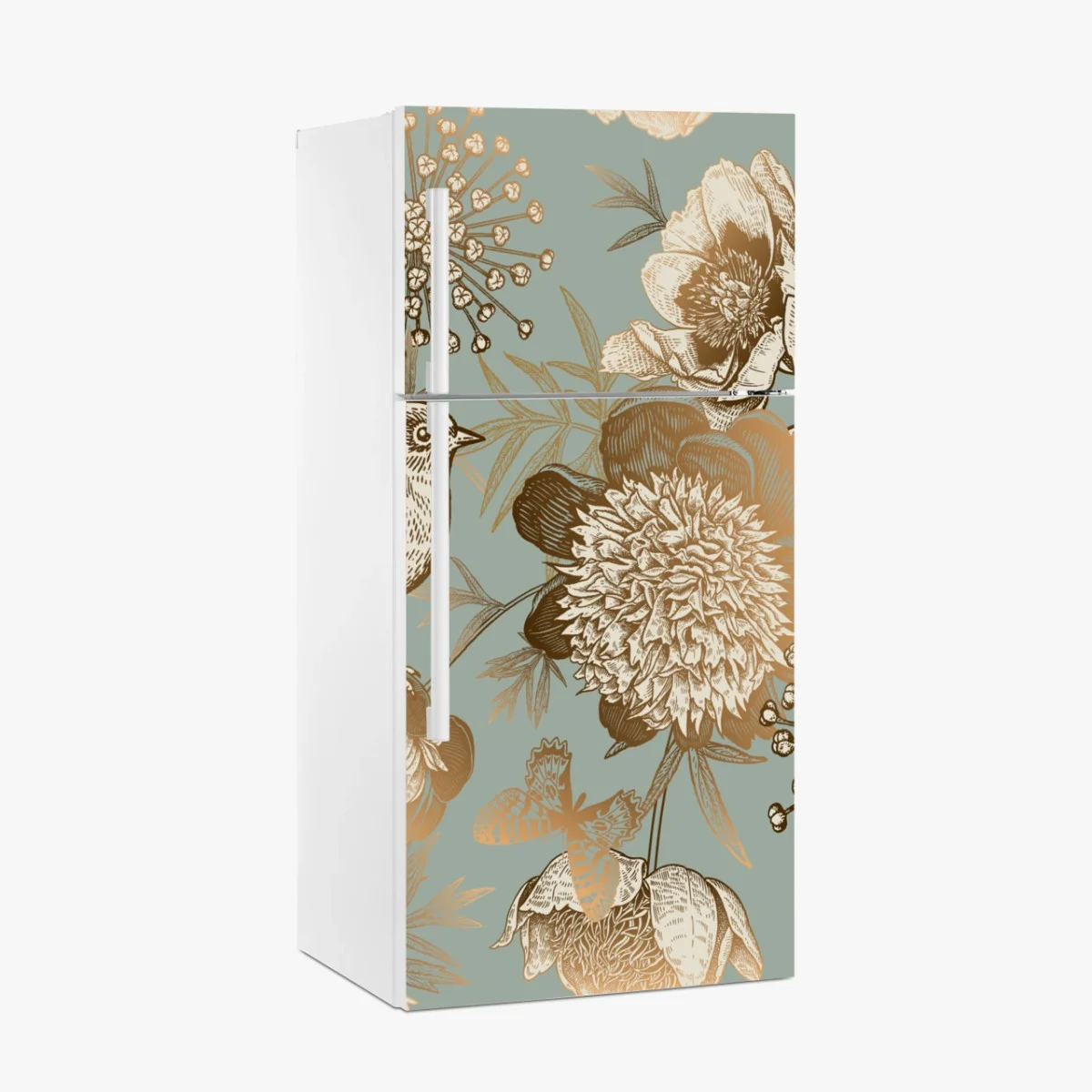 Pegatina para frigorífico diseño botánico vintage con pájaro y mariposas – Pixers® Pegatina para frigorífico diseño botánico vintage con pájaro y mariposas – Pixers®