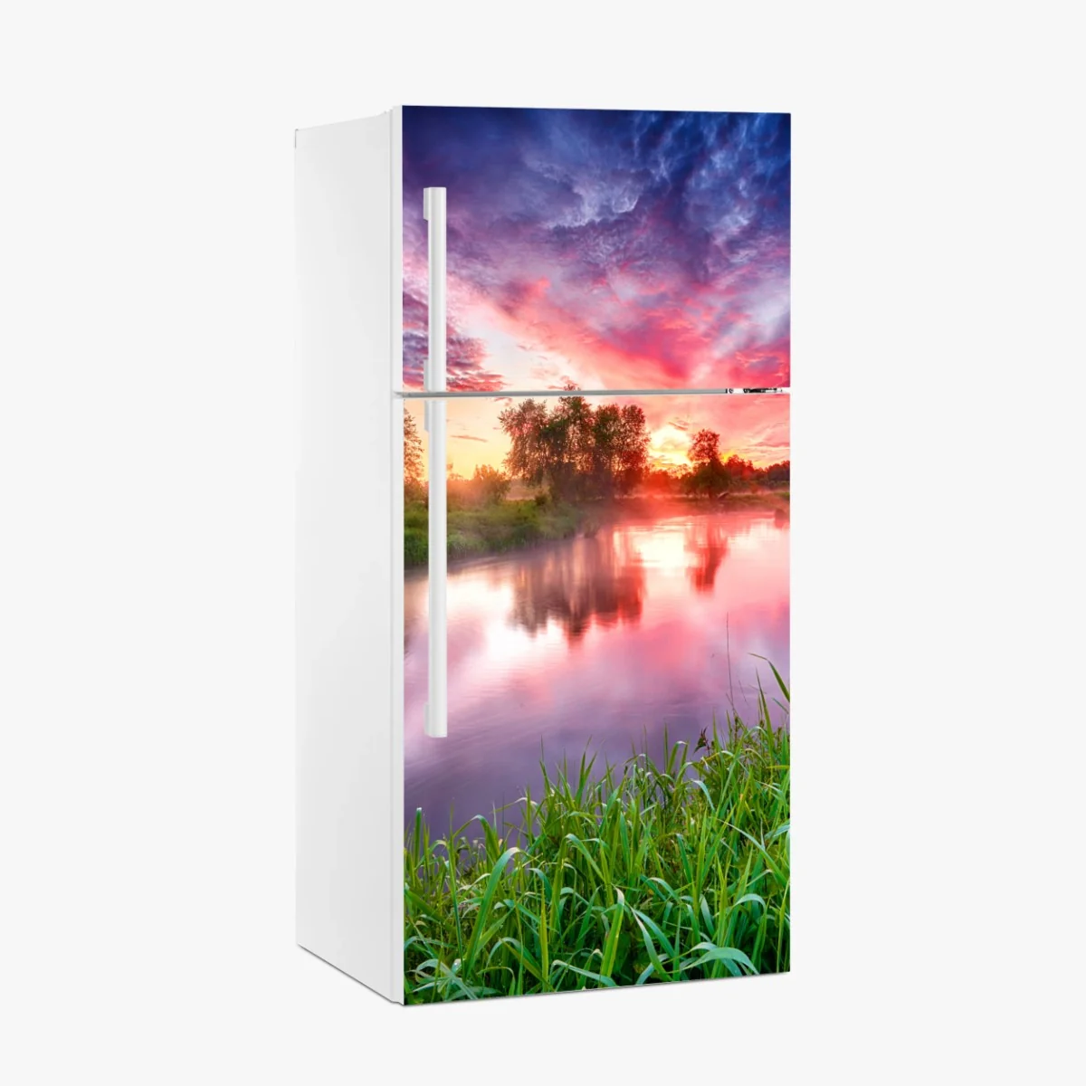 Pegatina para frigorífico amanecer vibrante sobre el río – Pixers® Pegatina para frigorífico amanecer vibrante sobre el río – Pixers®