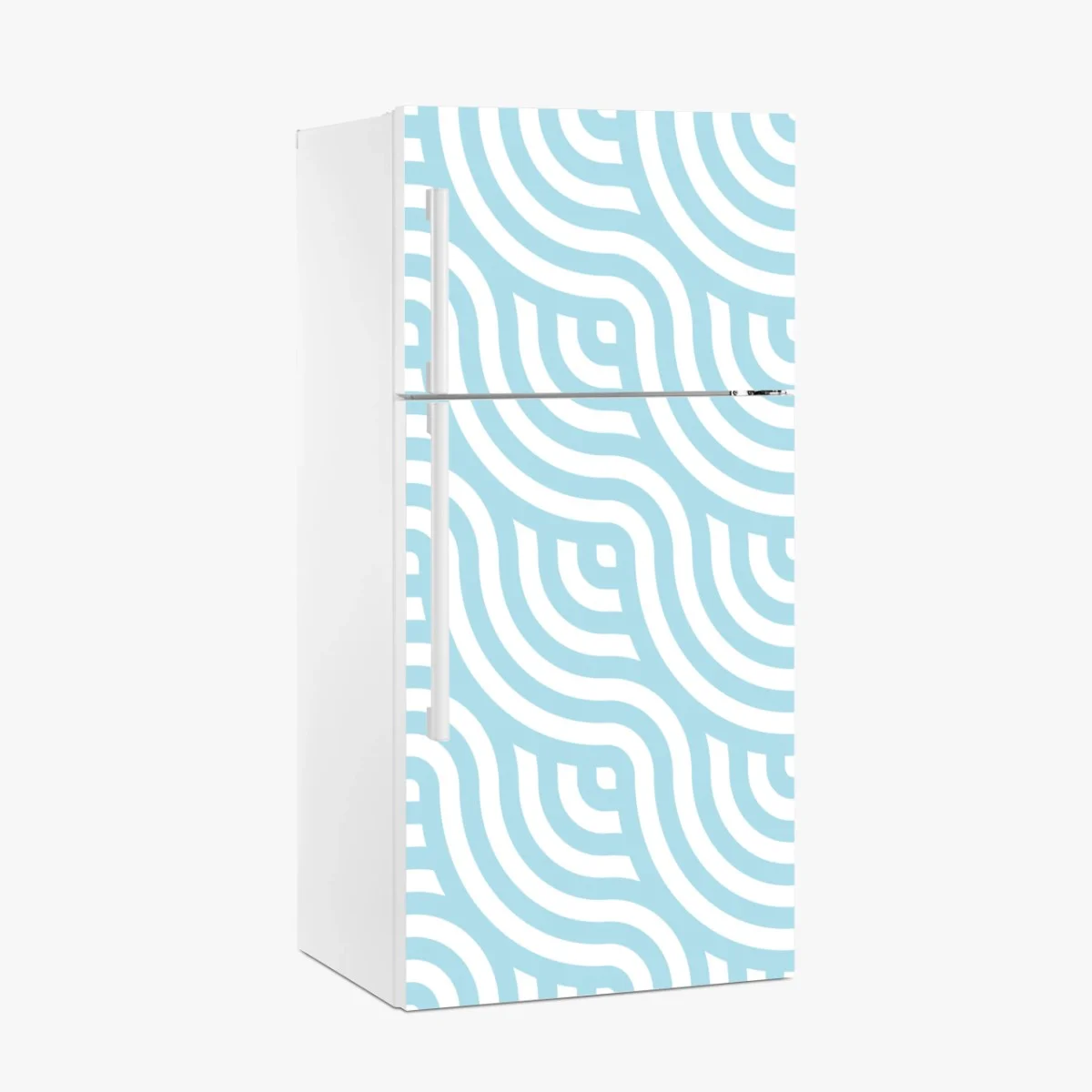 Pegatina para frigorífico patrón ondulado geométrico en azul y blanco – Pixers® Pegatina para frigorífico patrón ondulado geométrico en azul y blanco – Pixers®