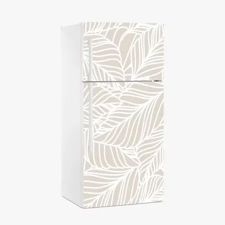 Pegatina para frigorífico diseño botánico minimalista en tonos beige – Pixers®