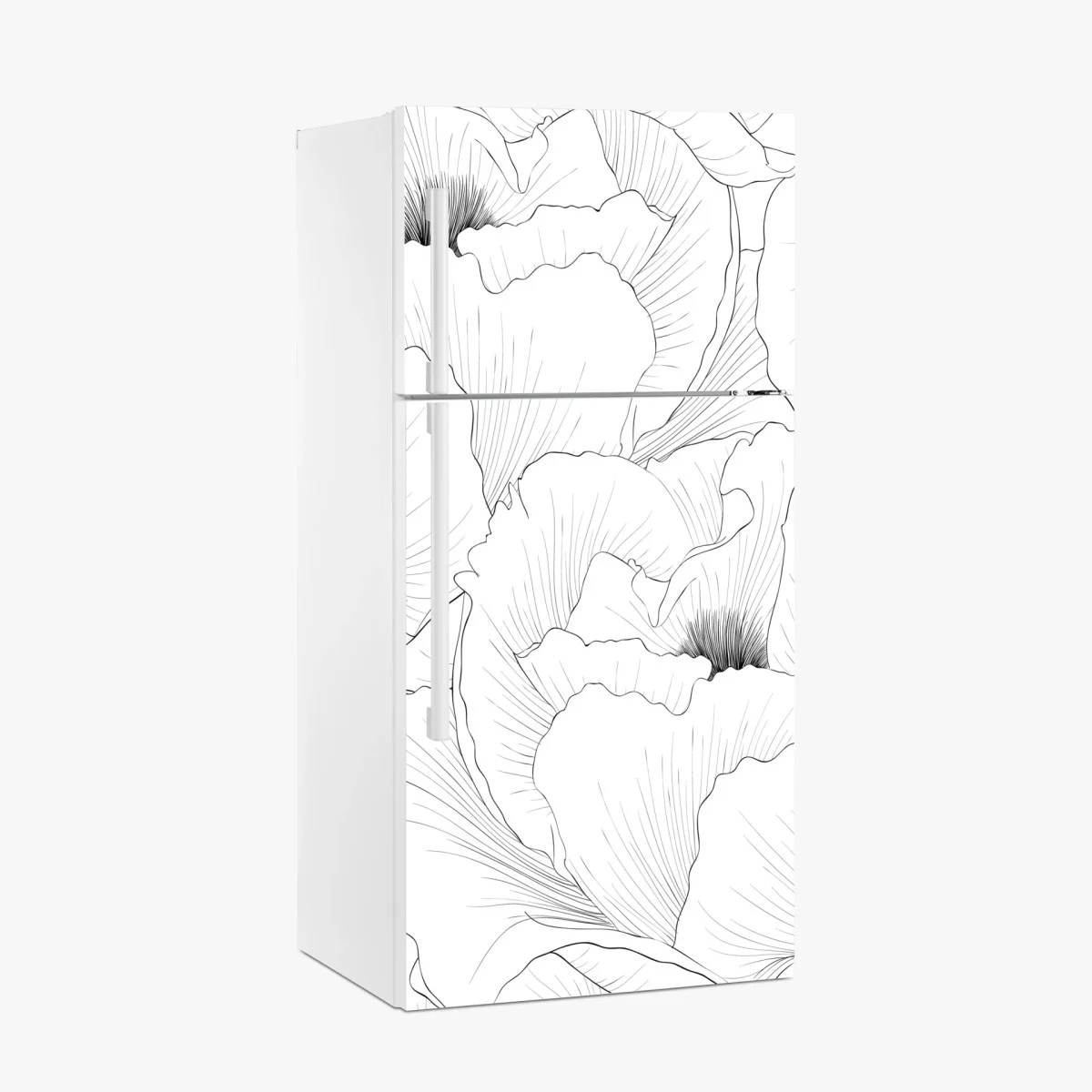 Pegatina para frigorífico diseño botánico en contorno blanco y negro – Pixers® Pegatina para frigorífico diseño botánico en contorno blanco y negro – Pixers®