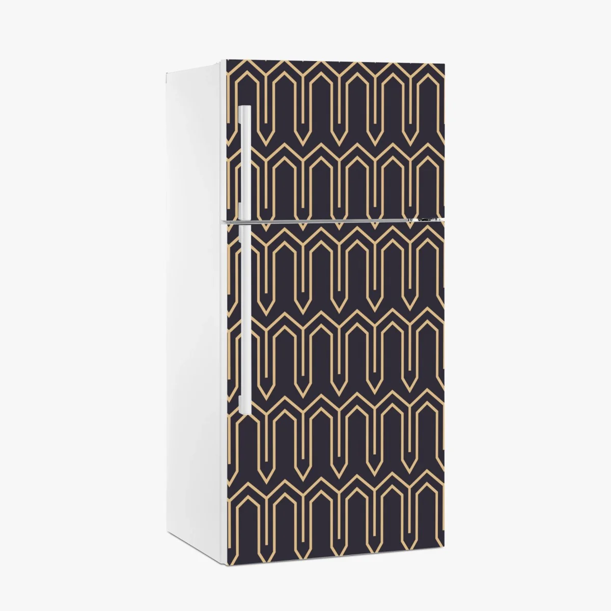 Pegatina para frigorífico patrón geométrico art déco en negro y dorado – Pixers® Pegatina para frigorífico patrón geométrico art déco en negro y dorado – Pixers®
