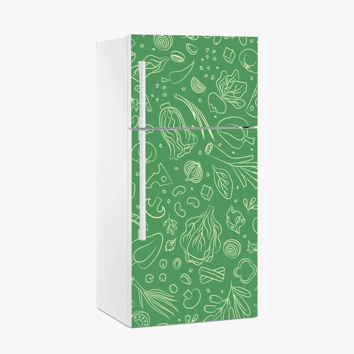 Pegatina para frigorífico diseño de verduras ilustradas sobre fondo verde – Pixers® Pegatina para frigorífico diseño de verduras ilustradas sobre fondo verde – Pixers®