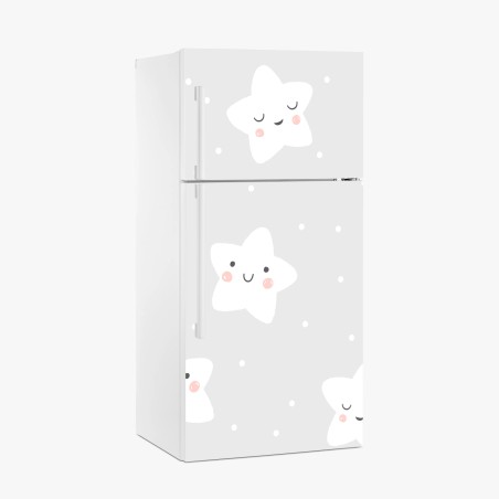 Pegatina para frigorífico estampado de estrellas sonrientes para cuarto infantil – Pixers®