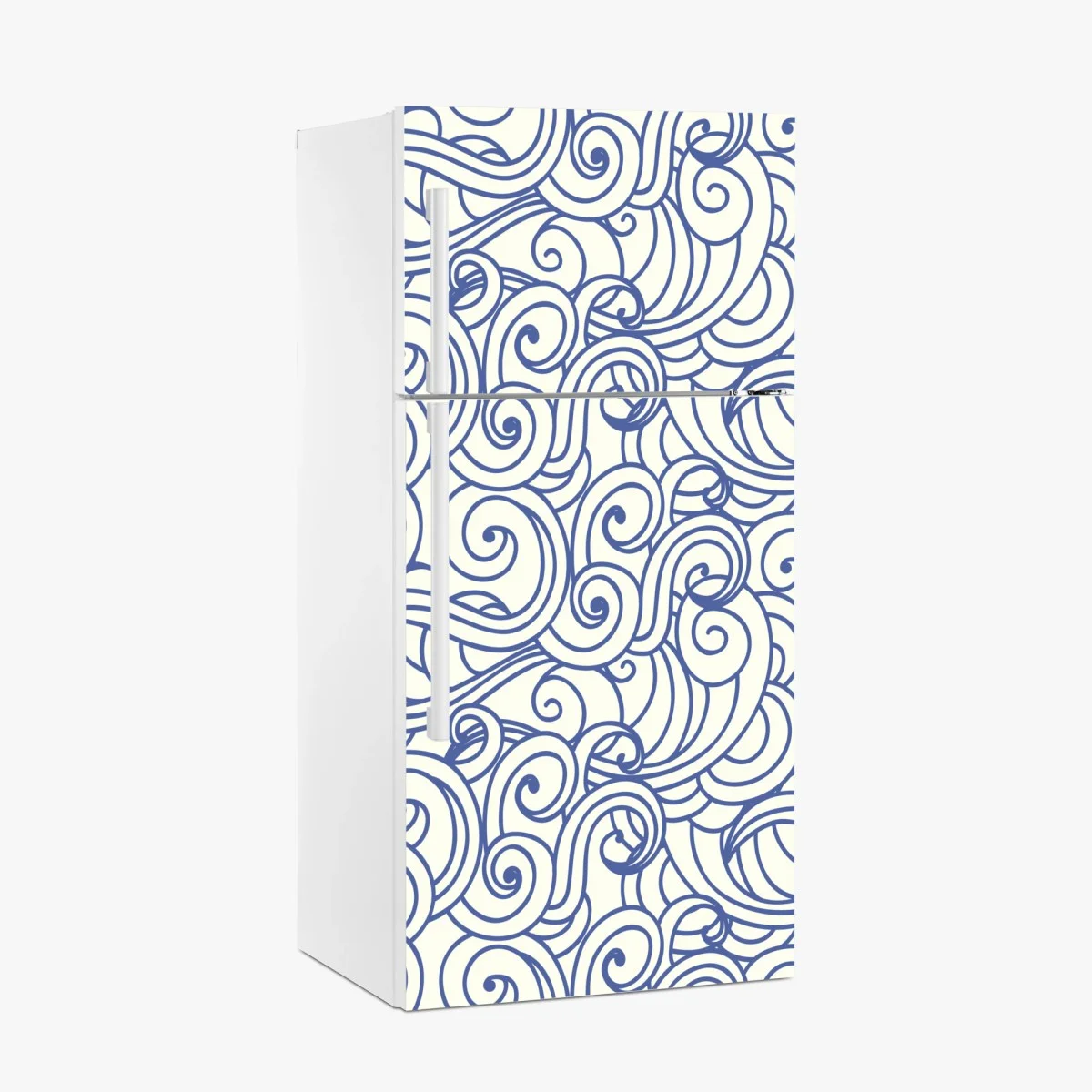 Pegatina para frigorífico patrón de olas ornamentales en azul – Pixers® Pegatina para frigorífico patrón de olas ornamentales en azul – Pixers®