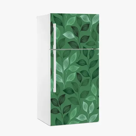 Pegatina para frigorífico diseño botánico de hojas verdes – Pixers®