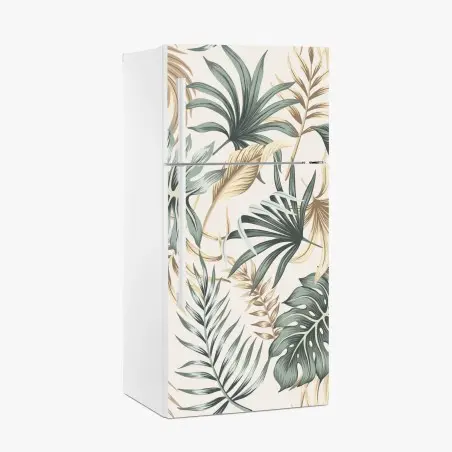 Pegatina para frigorífico estampado botánico tropical en tonos tierra – Pixers®