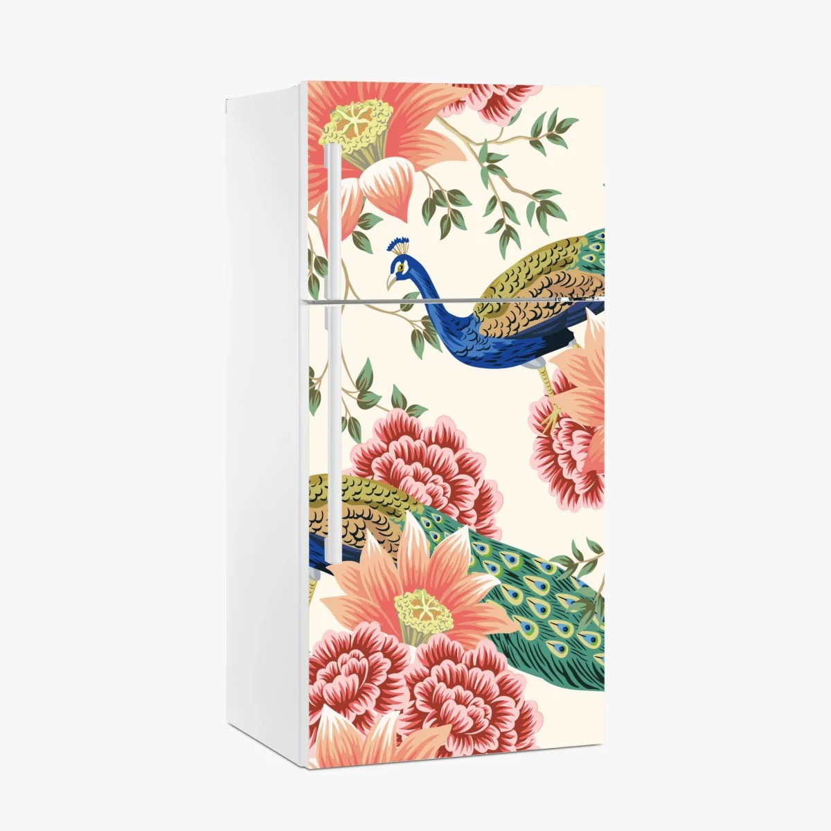 Pegatina para frigorífico diseño decorativo de pavos reales y flores – Pixers® Pegatina para frigorífico diseño decorativo de pavos reales y flores – Pixers®
