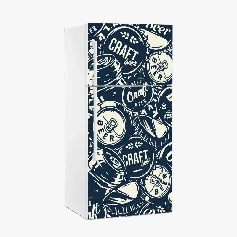 Pegatina para frigorífico mural decorativo de cerveza artesanal estilo retro