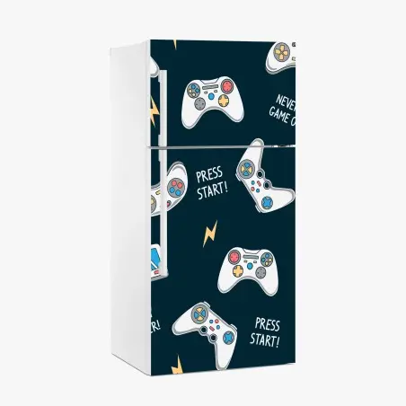 Pegatina para frigorífico diseño de mandos retro para amantes de los videojuegos – Pixers®