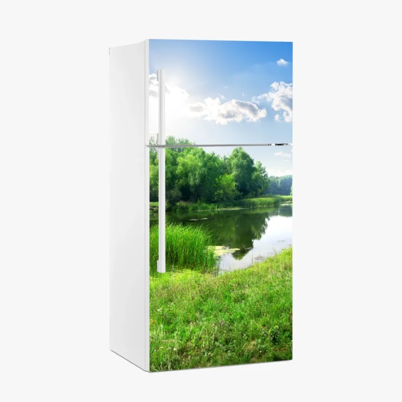 Pegatina para frigorífico serenidad junto al río