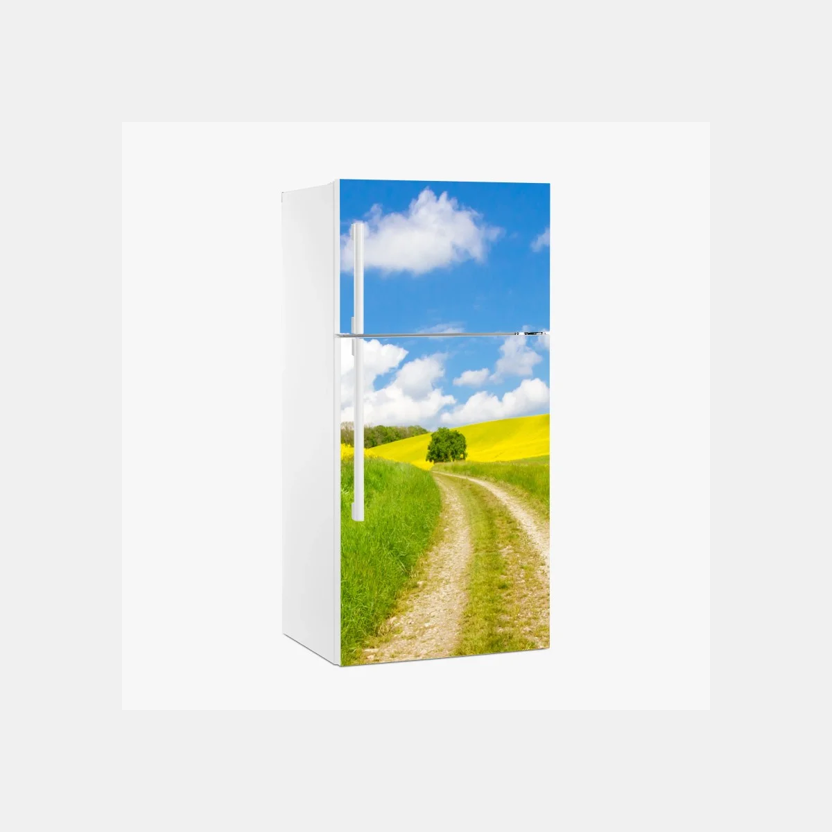 Pegatina para frigorífico camino entre prados amarillos y cielo azul – Pixers® Pegatina para frigorífico camino entre prados amarillos y cielo azul – Pixers®
