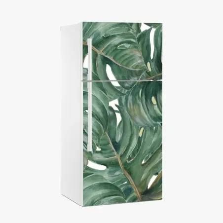 Pegatina para frigorífico follaje tropical de hojas de monstera – Pixers®