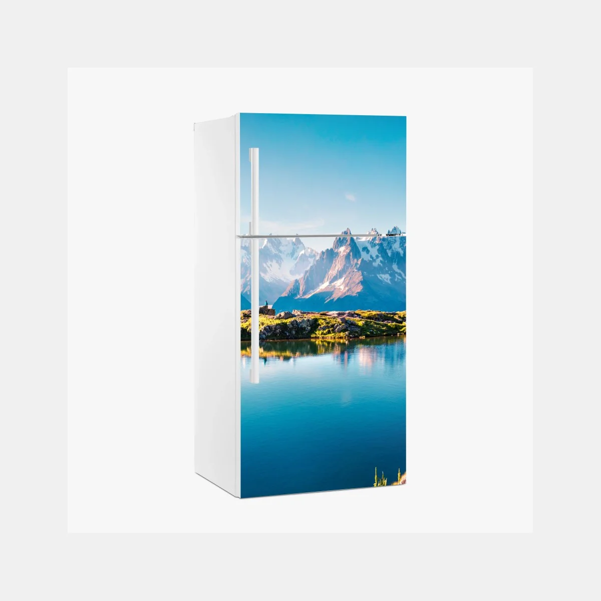 Pegatina para frigorífico panorama alpino del Lac Blanc y Mont Blanc, Chamonix – Pixers® Pegatina para frigorífico panorama alpino del Lac Blanc y Mont Blanc, Chamonix – Pixers®