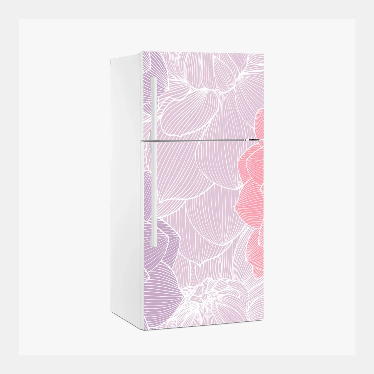 Pegatina para frigorífico flores lineales en tonos pastel – Pixers® Pegatina para frigorífico flores lineales en tonos pastel – Pixers®