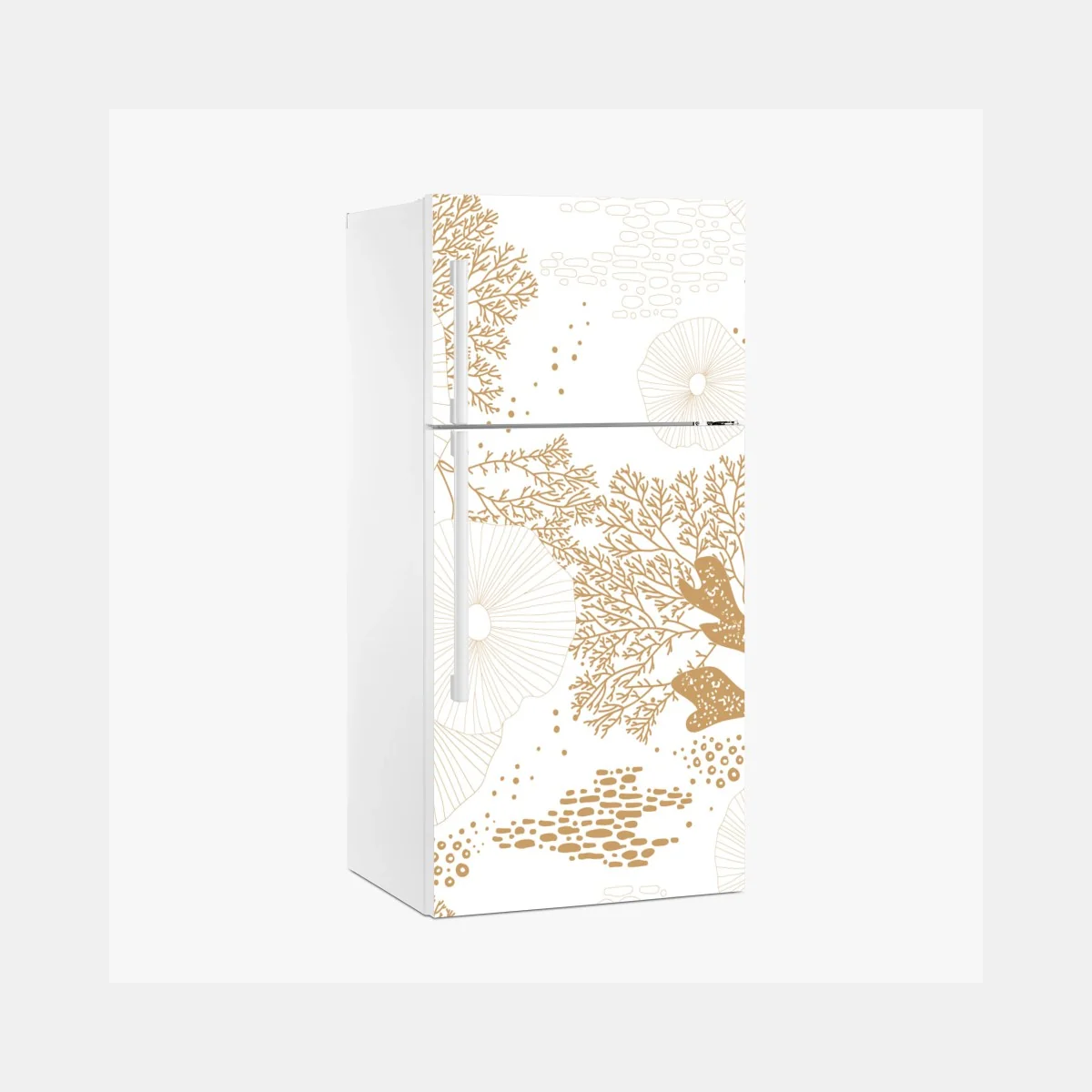 Pegatina para frigorífico diseño marino minimalista en tonos dorados – Pixers® Pegatina para frigorífico diseño marino minimalista en tonos dorados – Pixers®