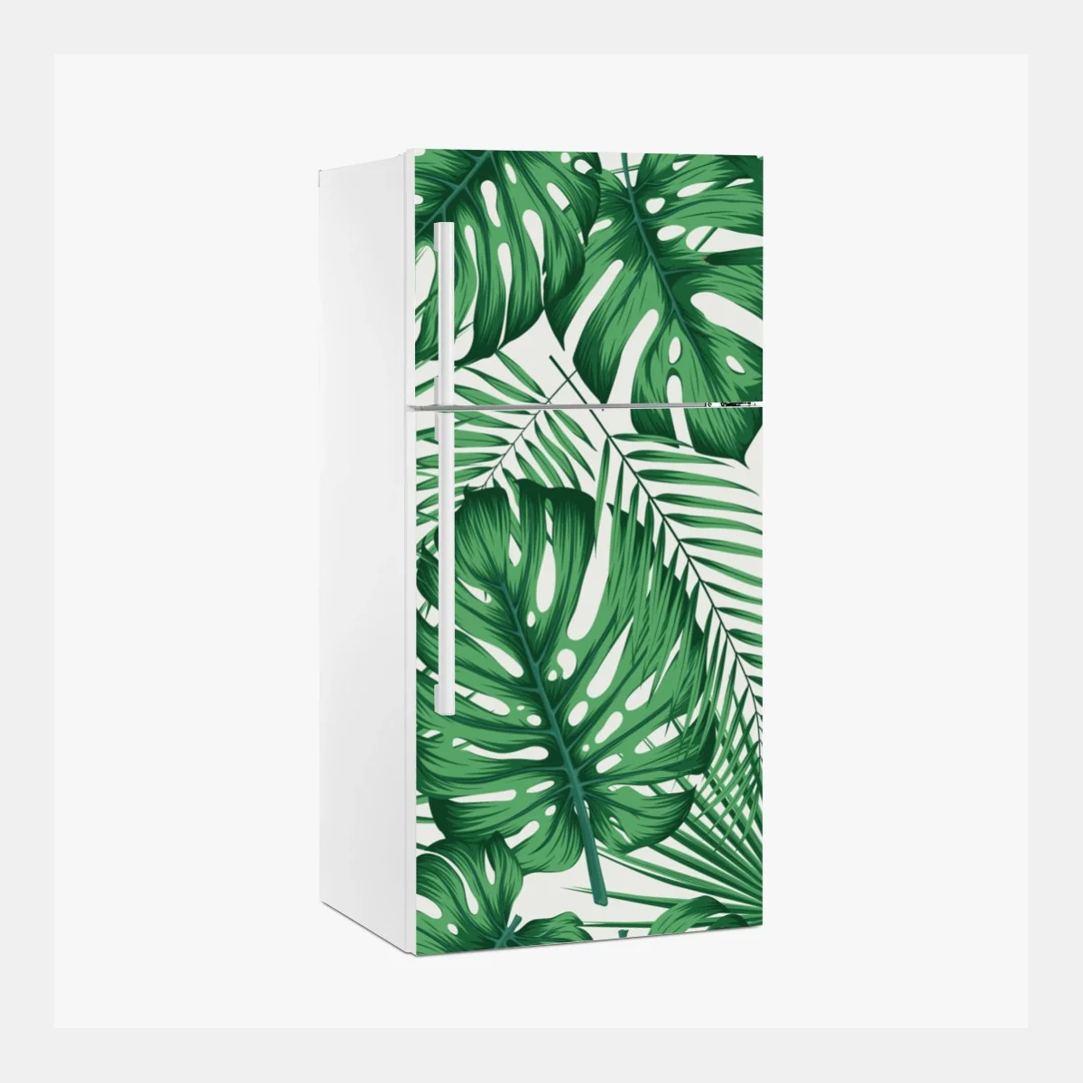 Pegatina para frigorífico patrón tropical de hojas verdes – Pixers® Pegatina para frigorífico patrón tropical de hojas verdes – Pixers®