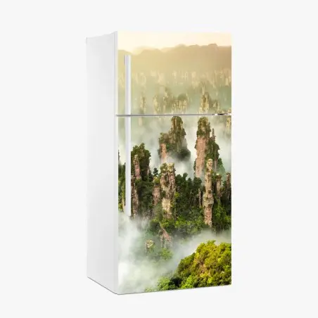 Pegatina para frigorífico paisaje místico de Zhangjiajie en Wulingyuan – Pixers®