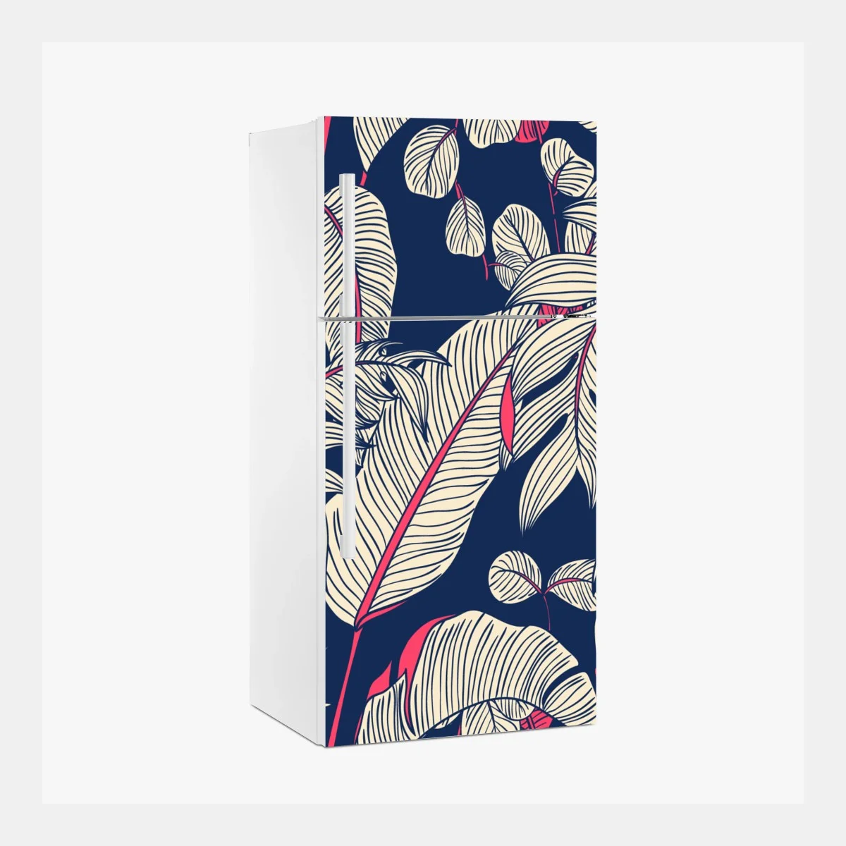 Pegatina para frigorífico motivo tropical estilizado en azul marino y rosa – Pixers® Pegatina para frigorífico motivo tropical estilizado en azul marino y rosa – Pixers®