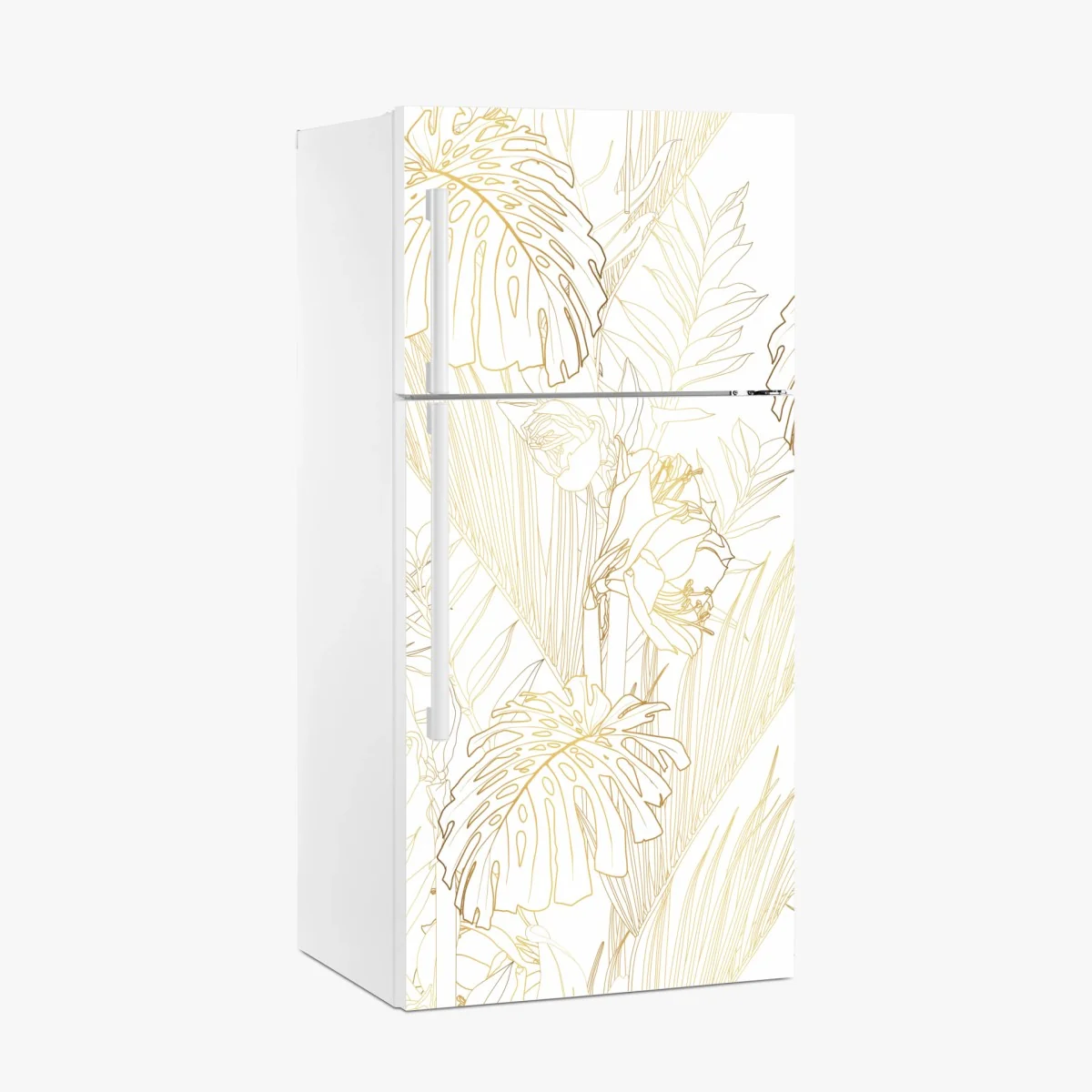 Pegatina para frigorífico patrón botánico dorado sobre fondo blanco – Pixers® Pegatina para frigorífico patrón botánico dorado sobre fondo blanco – Pixers®