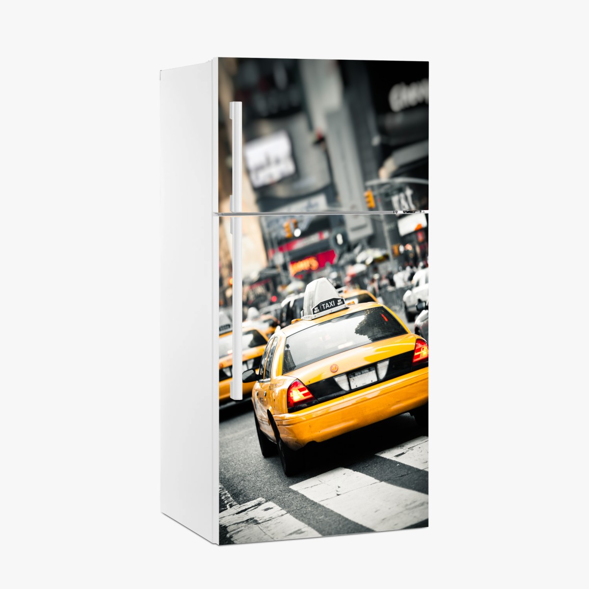 Pegatina para frigorífico taxis amarillos en Nueva York – Pixers®