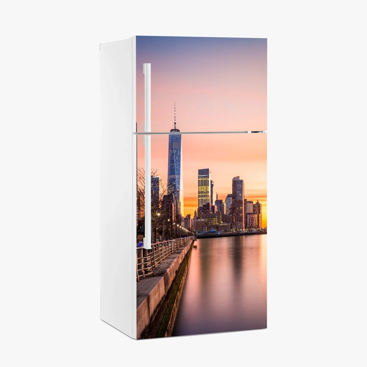 Pegatina para frigorífico atardecer sobre Lower Manhattan – Pixers® Pegatina para frigorífico atardecer sobre Lower Manhattan – Pixers®