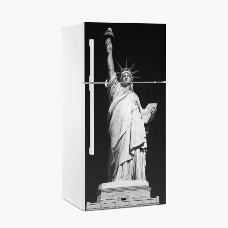Pegatina para frigorífico mirada icónica de la Estatua de la Libertad – Pixers®