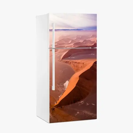 Pegatina para frigorífico vistas aéreas de las dunas de Sossusvlei, Namibia – Pixers®