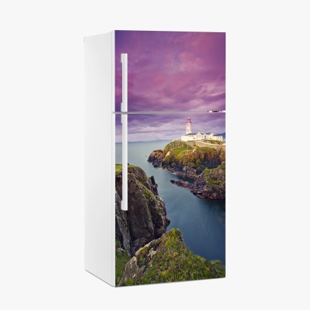 Pegatina para frigorífico faro solitario al atardecer – Pixers®