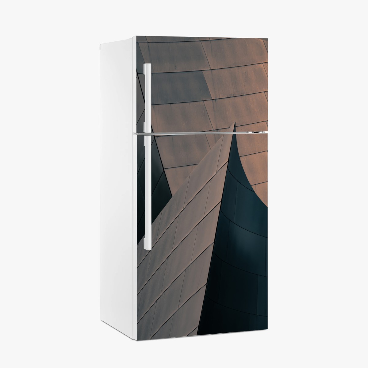 Pegatina para frigorífico geometría arquitectónica en metal – Pixers®