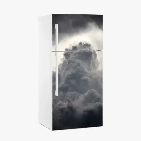 Pegatina para frigorífico nubes dramáticas en blanco y negro – Pixers®