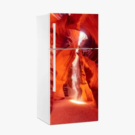Pegatina para frigorífico rayo de luz en cañón de roca roja – Pixers®