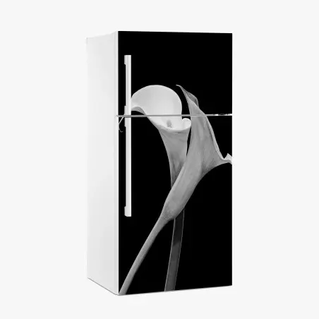 Pegatina para frigorífico calas en blanco y negro, diseño minimalista – Pixers®