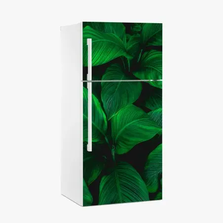 Pegatina para frigorífico follaje tropical en tonos verdes intensos – Pixers®
