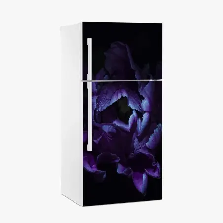 Pegatina para frigorífico tulipán púrpura en luz ultravioleta – Pixers®