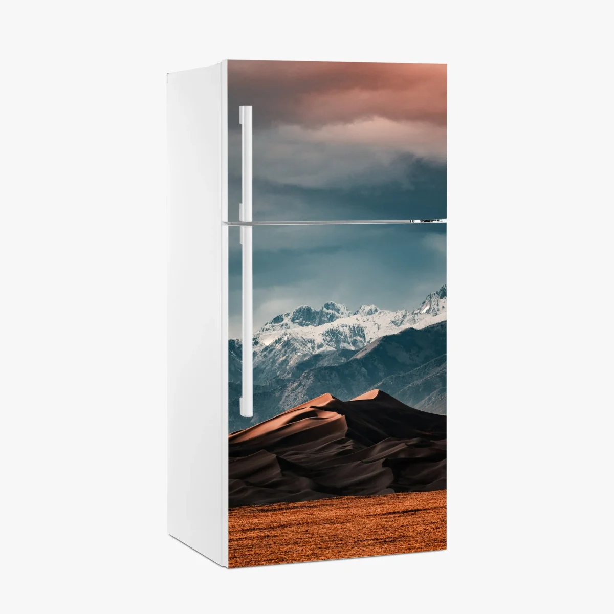 Pegatina para frigorífico dunas doradas frente a montañas nevadas – Pixers® Pegatina para frigorífico dunas doradas frente a montañas nevadas – Pixers®