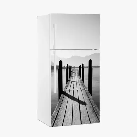 Pegatina para frigorífico muelle hacia el horizonte – Pixers®