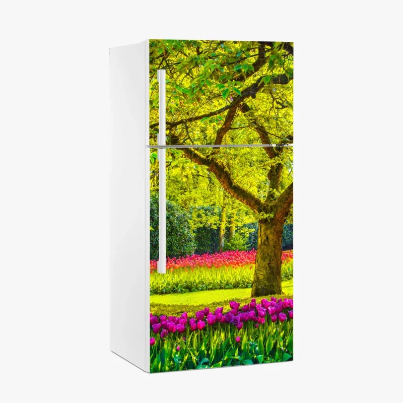 Pegatina para frigorífico jardín de tulipanes en Keukenhof