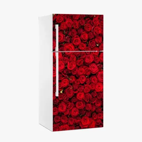 Pegatina para frigorífico tapiz de rosas rojas – Pixers®