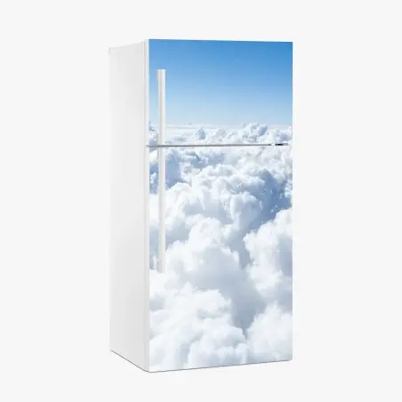 Pegatina para frigorífico nubes esponjosas sobre el horizonte – Pixers®