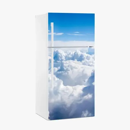 Pegatina para frigorífico paisaje aéreo de nubes esponjosas – Pixers®