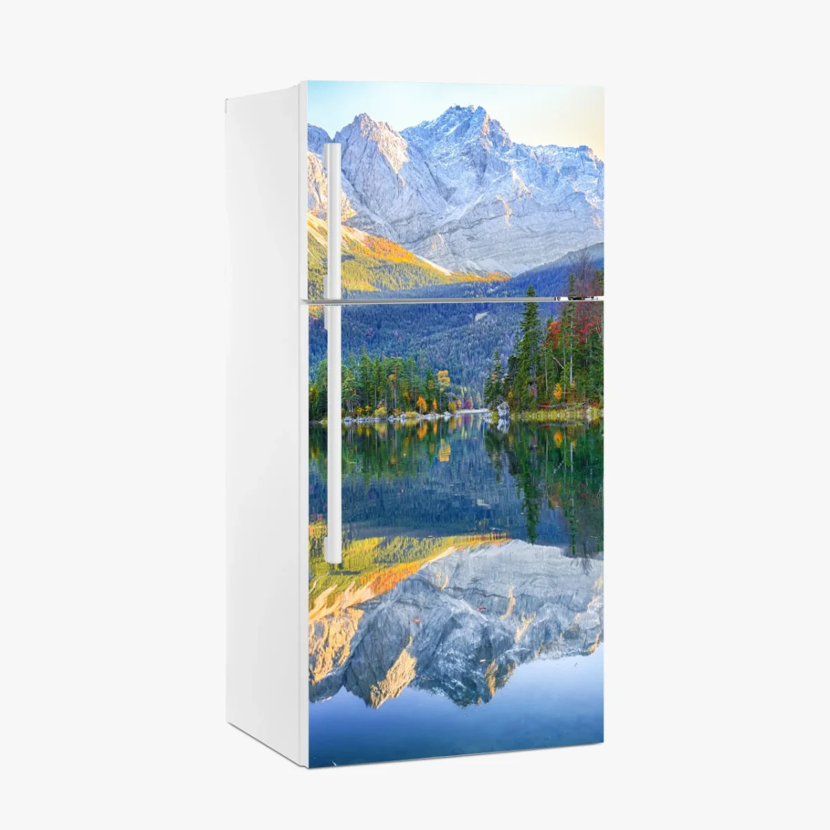 Pegatina para frigorífico impresionante paisaje otoñal del Eibsee frente al Zugspitze – Pixers® Pegatina para frigorífico impresionante paisaje otoñal del Eibsee frente al Zugspitze – Pixers®