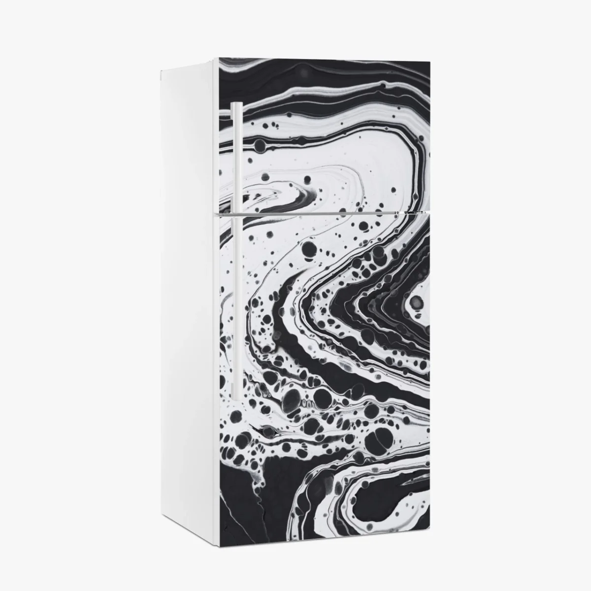 Pegatina para frigorífico mármol fluido en blanco y negro – Pixers® Pegatina para frigorífico mármol fluido en blanco y negro – Pixers®