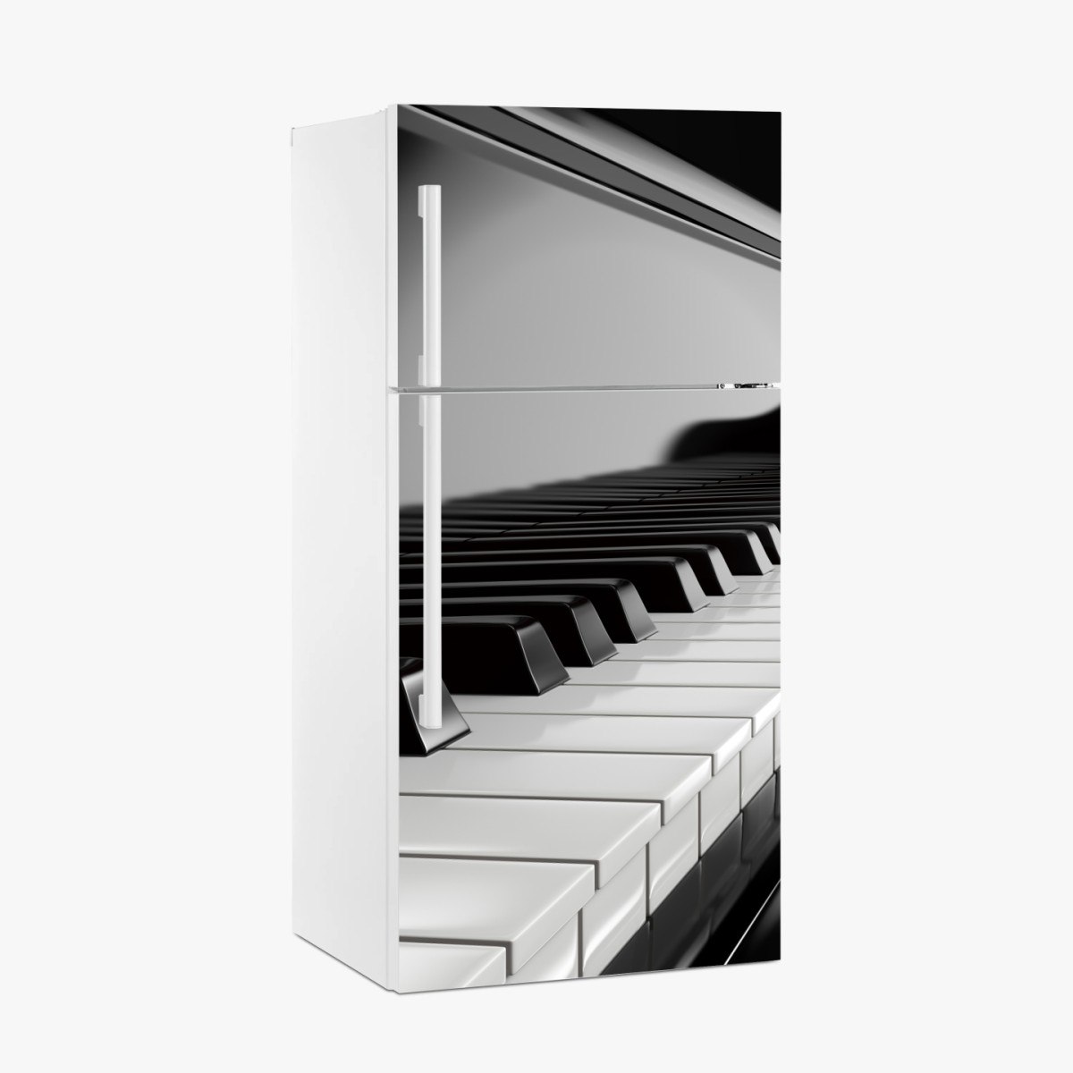 Pegatina para frigorífico teclas de piano en blanco y negro – Pixers®