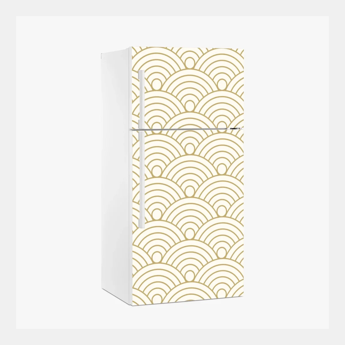 Pegatina para frigorífico patrón semicircular dorado minimalista – Pixers® Pegatina para frigorífico patrón semicircular dorado minimalista – Pixers®