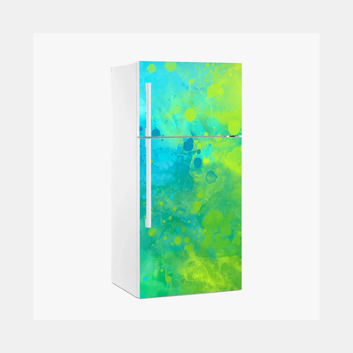 Pegatina para frigorífico composición abstracta en acuarela azul y verde vibrante – Pixers® Pegatina para frigorífico composición abstracta en acuarela azul y verde vibrante – Pixers®