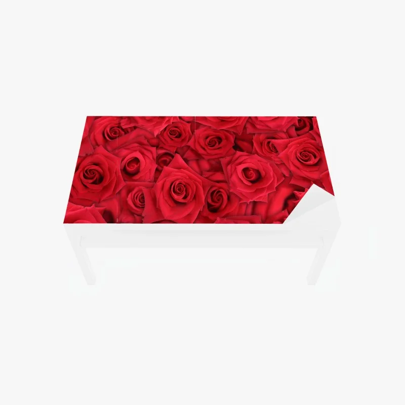 Chapa adhesiva para mesa y escritorio abundancia de rosas rojas