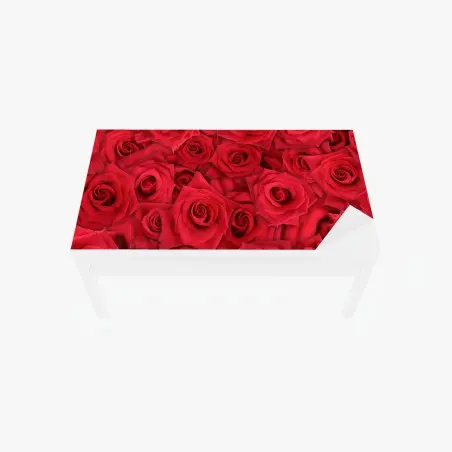 Chapa adhesiva para mesa y escritorio abundancia de rosas rojas – Pixers®