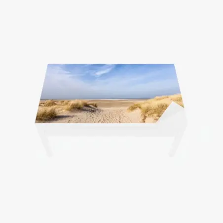 Chapa adhesiva para mesa y escritorio dunas serenas en la costa de Alemania – Pixers®
