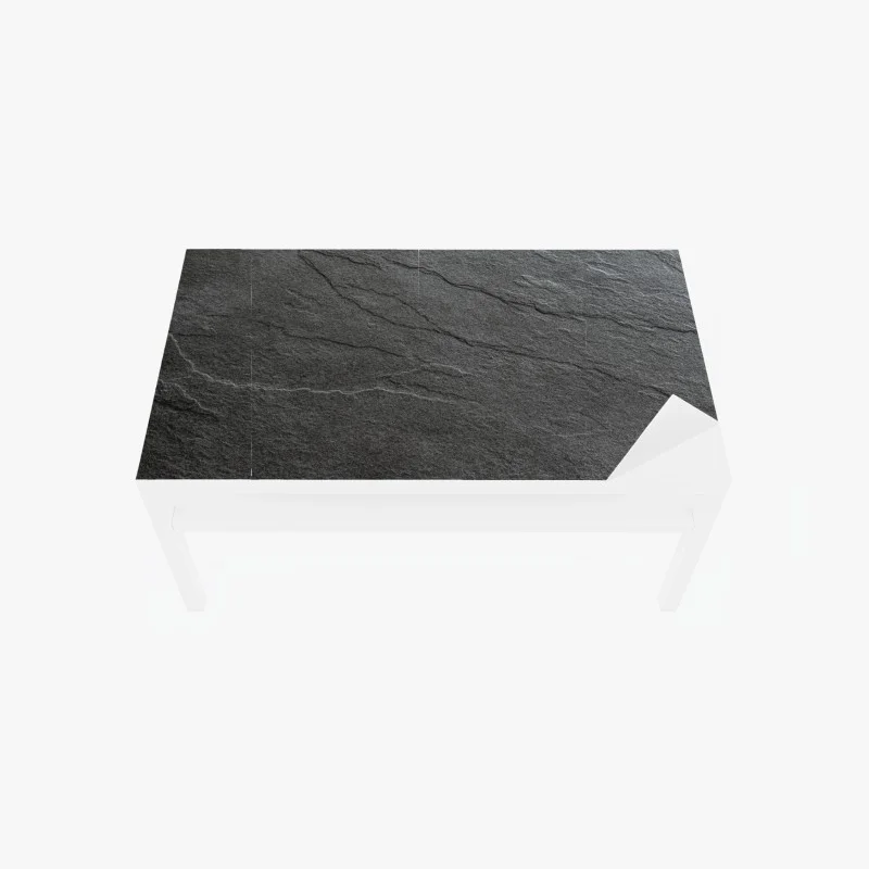 Chapa adhesiva para mesa y escritorio textura de pizarra gris para decoración minimalista